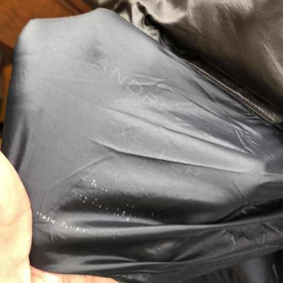 Andrew Marc Chocolate Duck Down Trench Coat Puffer Jacket - Picture 13 of 16